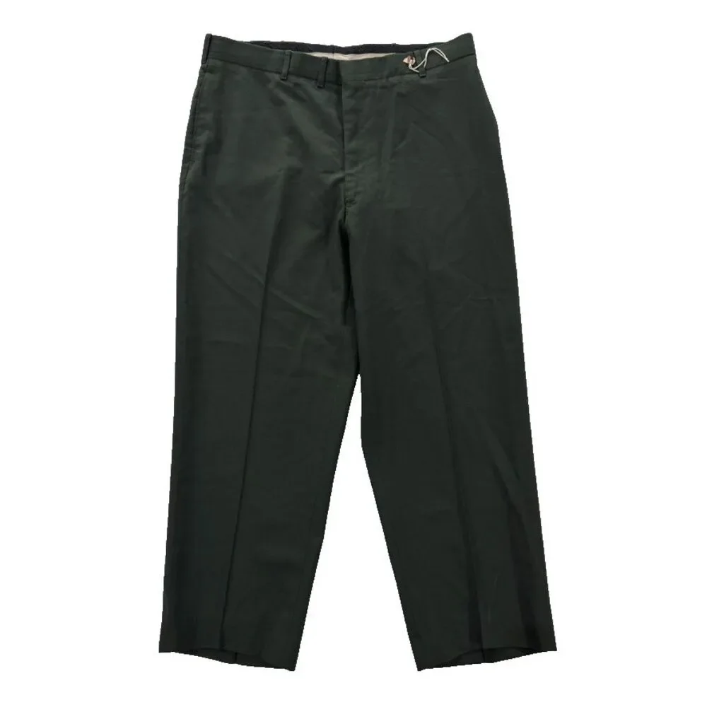 DSCP Tennessee Apparel Trousers Mens 38S Army Green Serge AG-489 Poly Wool NWT